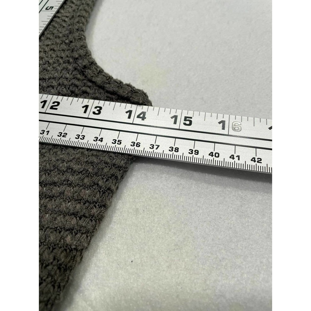 SHEIN Size Small Waffle Knit Crop Tank Top‎ Womens Sleeveless Slim Back-Zip Gray - Picture 8 of 12